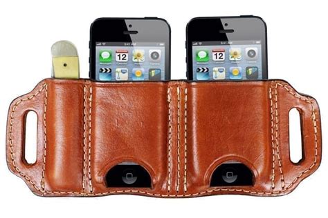 #4. BH-iphone-5D Double iPhone Leather Case & Knife Case for models 4, 4S & 5