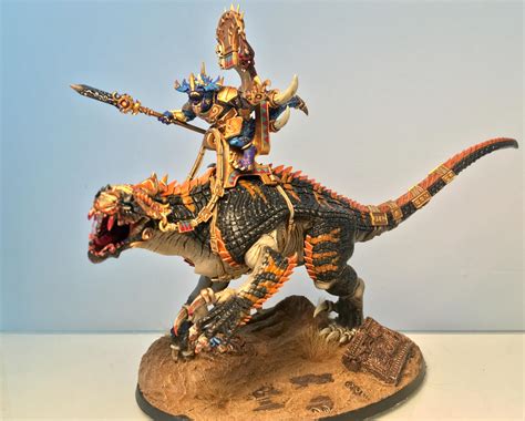 Finally finished my Seraphon Carnosaur! Rawr!! : r/ageofsigmar