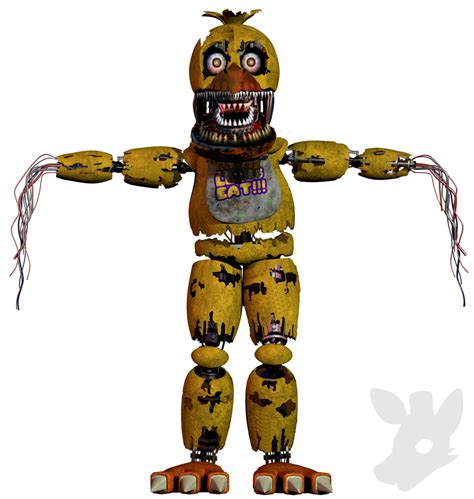 Here's my rendition of Nightmare Withered Chica and if you've seen this ...