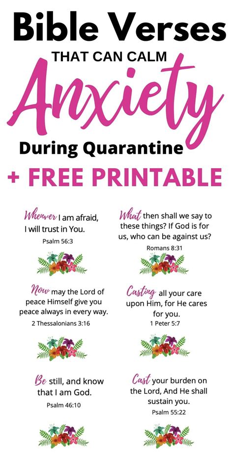 28 bible verses about anxiety plus free printable – Artofit