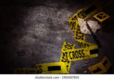 Flat Lay Composition Gun Crime Scene Stock Photo 1904307838 | Shutterstock