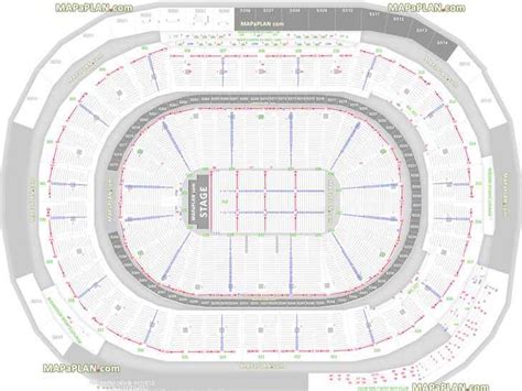 Rogers Arena Vancouver seat numbers detailed seating plan - MapaPlan.com