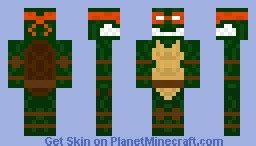 NerdFist: TMNT - Michelangelo Minecraft Skin