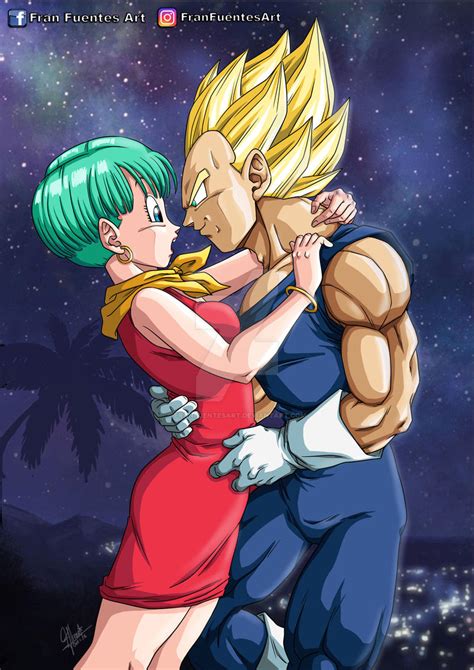 Vegeta x Bulma by FranFuentesArt on DeviantArt