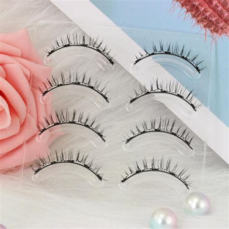 Dorisue Magnetic eyelashes natural look Short lashes Hight | Etsy