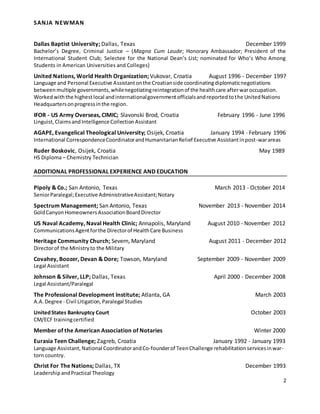 Newman linguist Resume 2015 | PDF