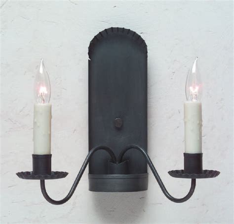 Primitive Tin Wall Sconces | Colonial Lighting Fixtures