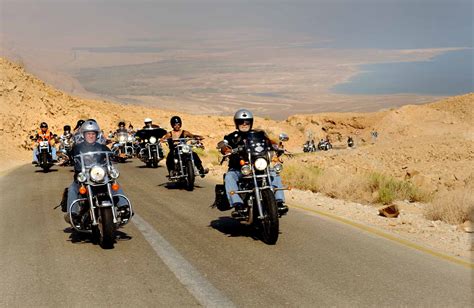 Israel Harley Davidson Riders Club in the Dead Sea. Photo by Ilan ...