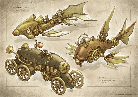 steampunk vehicles by Elle-Shengxuan-Shi on DeviantArt