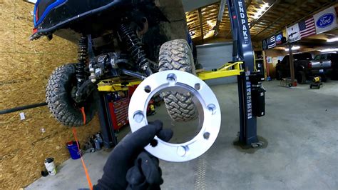 wheel spacers on rear of 2021 canam commander - YouTube