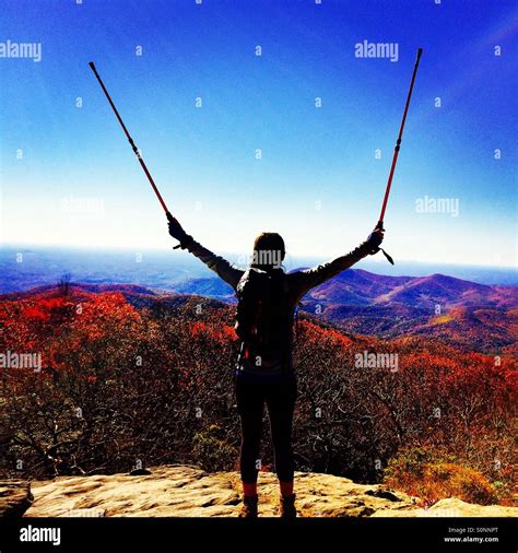 Summitting Blood Mountain Stock Photo - Alamy