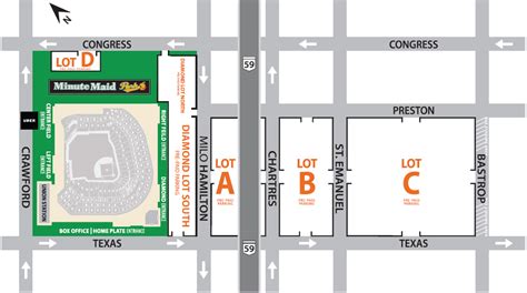 Minute Maid Park Parking Lot Map