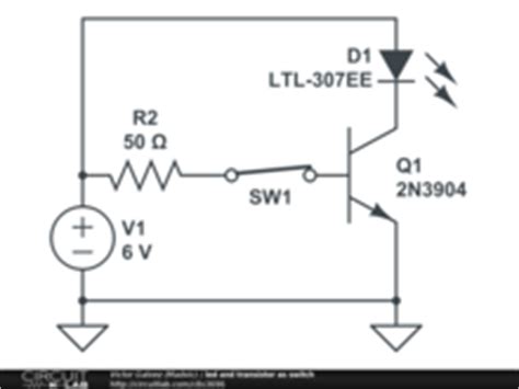 Public circuits tagged "led-and-transistor-switch" - CircuitLab