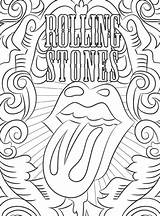 Poster Rolling Stones Para Colorir  Coloring Home sketch template
