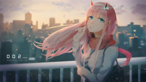 Anime Darling in the FranXX Zero Two (Darling in the FranXX) Fondo de Pantalla | Chica anime ...