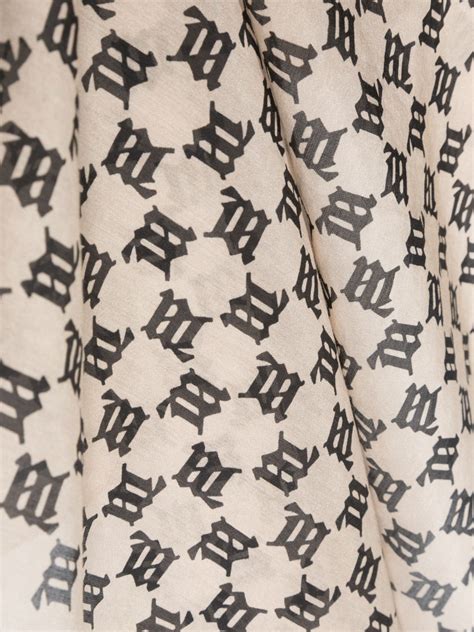 MISBHV monogram-pattern Scarf - Farfetch