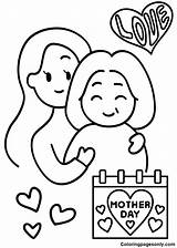 Mother And Baby Fox Coloring Pages  I Love Mom sketch template