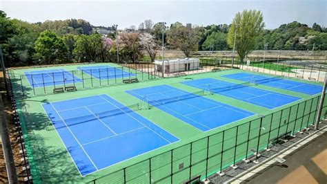 水戸の東町運動公園テニスコートがリニューアル ハードコートに - 水戸経済新聞