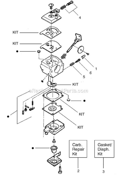 Homelite Weed Eater Carburetor Diagram