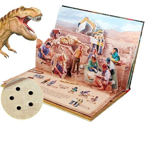 Pop up Dinosaur English Educational 3D Flap Picture Hardcover Books ...