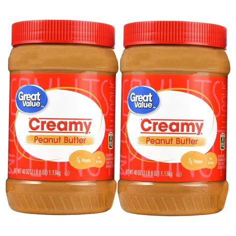 (2 Pack) Great Value Creamy Peanut Butter, 40 oz – Walmart Inventory Checker – BrickSeek