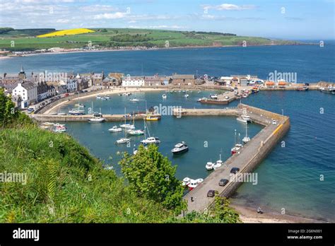 Stonehaven harbour boats yachts harbor town historic harbourfron hi-res ...