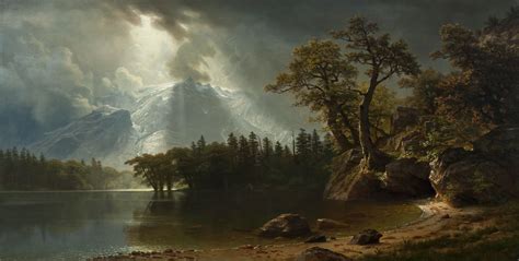 Albert Bierstadt PASSING STORM OVER THE SIERRA NEVADA | Albert bierstadt, Albert bierstadt ...