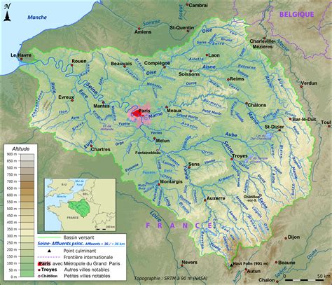 France - Seine River • Map • PopulationData.net