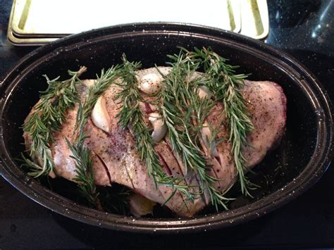 Jamie Oliver's Roast lamb with rosemary and garlic. (Before) | Jamie oliver roast lamb, Cooking ...