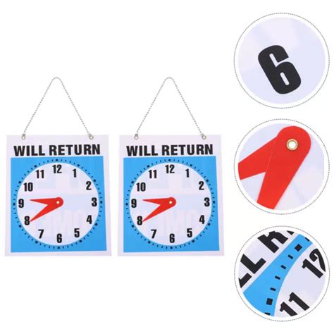 PVC BUSINESS INSTRUCTION Label Office Clear Printing Clock Design Wall ...