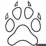 Dog Paw Print Coloring Page  Easy Drawing Guides sketch template