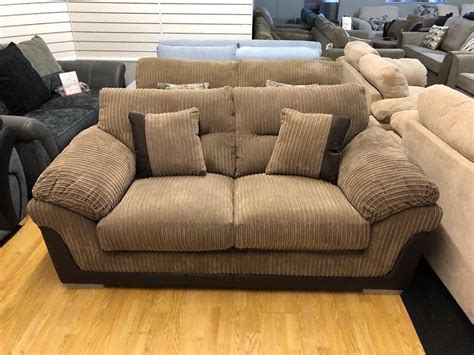 DFS brown cord fabric large 2 seater sofa bed | in Swansea | Gumtree