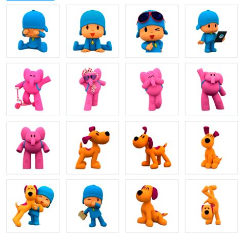 Stickers de Pocoyo & Friends para el WhatsApp - Godinez Gourmet