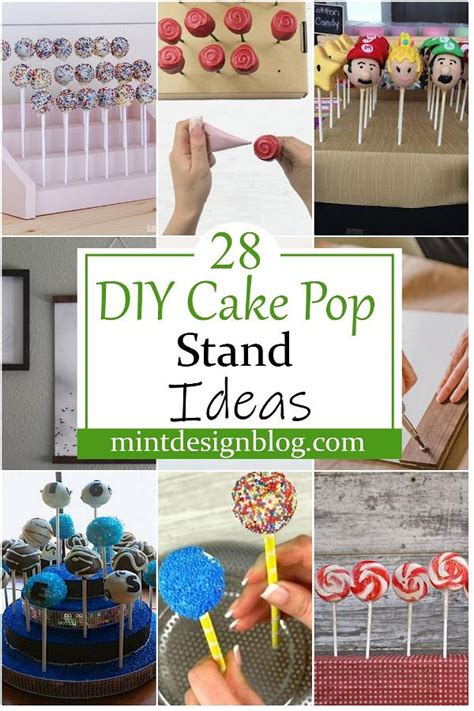 28 DIY Cake Pop Stand Ideas For Parties - Mint Design Blog