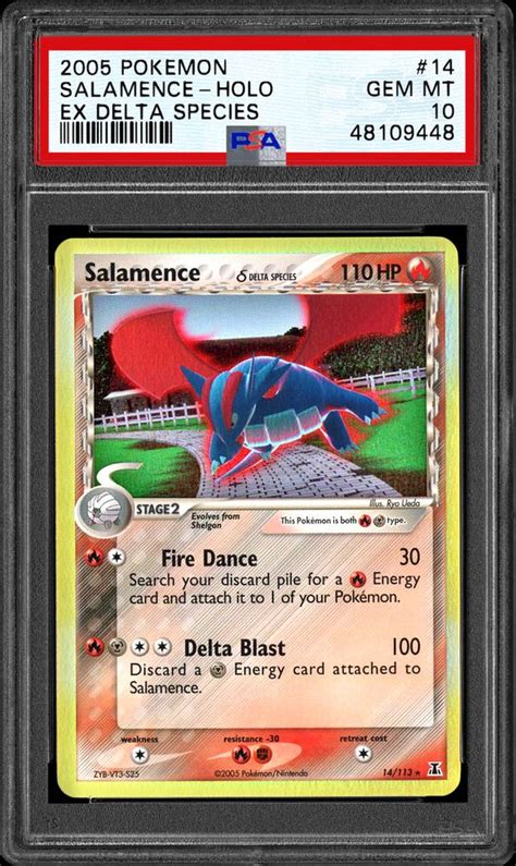 Auction Prices Realized TCG Cards 2005 POKEMON EX DELTA SPECIES Salamence-Holo Summary