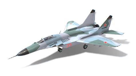 MIG-29 Fulcrum Jet Fighter Aircraft - 3D model by FreakGames [e199e2d ...