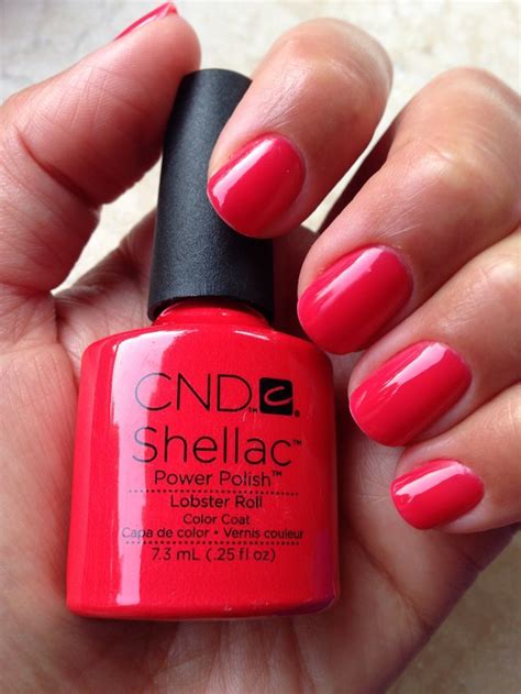 cnd shellac lobster roll swatch - Google Search Red Shellac Nails ...