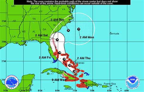 Hurricane Matthew 2016 path update: Florida, South Carolina, Virginia ...