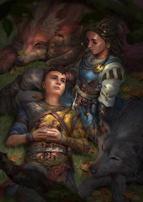 atreus and angrboda - God of War Fan Art (45033355) - Fanpop