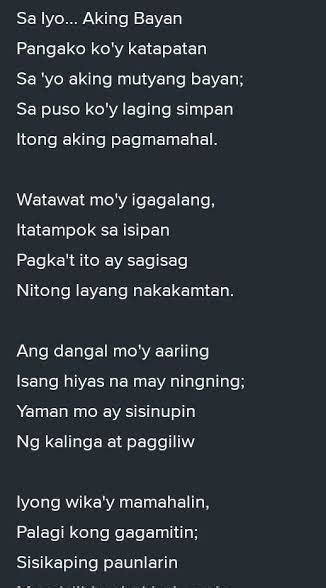 tula na may dalawang saknong at malayang taludturan tungkol sa ...