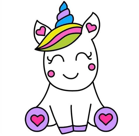 Unicorn | Unicorn drawing, Easy drawings, Cute unicorn