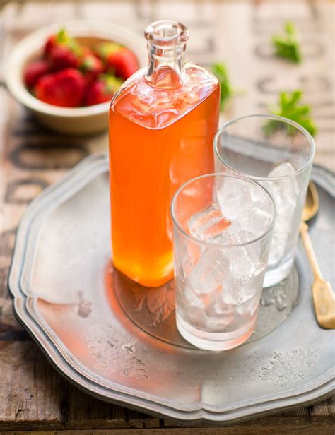 Strawberry and rose geranium cordial | Recipe | Cordial recipe, Strawberry, Cordial