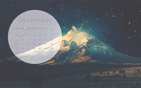 December Desktop Calendar | Where The Heart Is