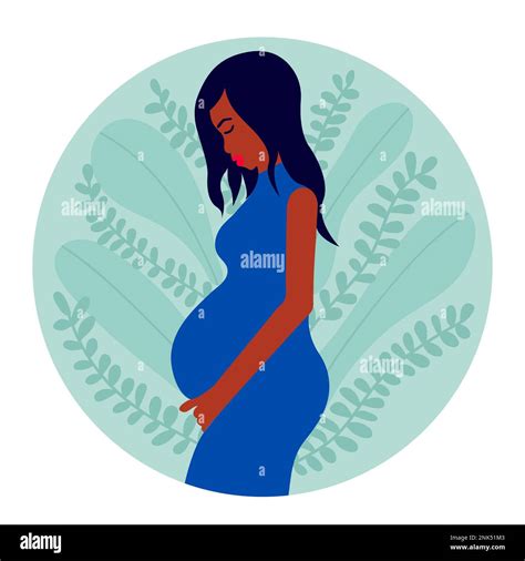 Vector pregnant woman illustration Stock Vector Image & Art - Alamy