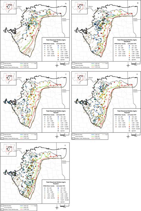 Maps of salinity zones derived from sampled and calculated water... | Download Scientific Diagram