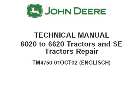 John Deere 6020 6120 6220 6320 6420 6420S 6520 6620 Tractors and SE ...