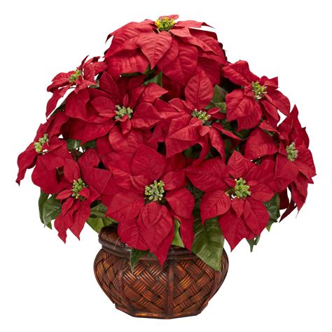 Artificial Poinsettia Arrangements | Christmas Wikii