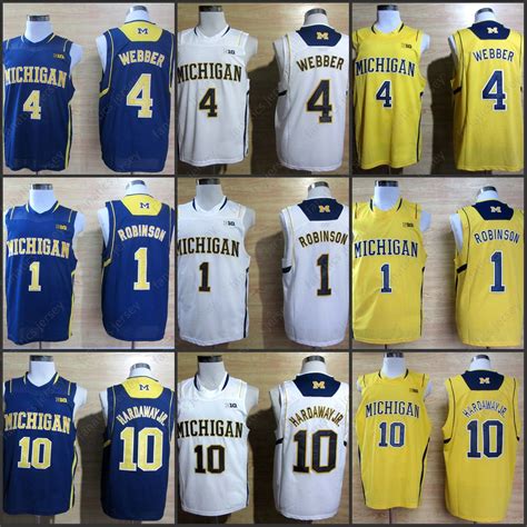 2019 Michigan Wolverines Jerseys NCAA College Basketball 10 Tom Brady 4 ...