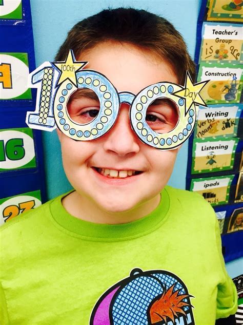 100th Day of School Activity Glasses Craft in 2020 | 100 day of school project, 100 days of ...