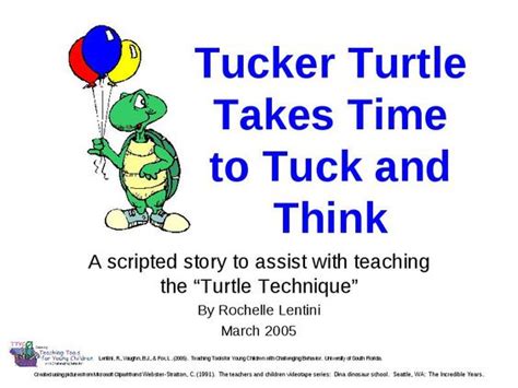 Tucker the Turtle Takes Time to Tuck and Think Book & Turtle Technique | San Juan Island ...